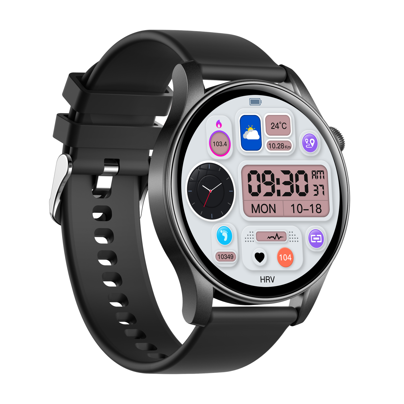 negro VSR05 2 Smartwatch VSR05: Tecnología y Estilo a Tu Alcance